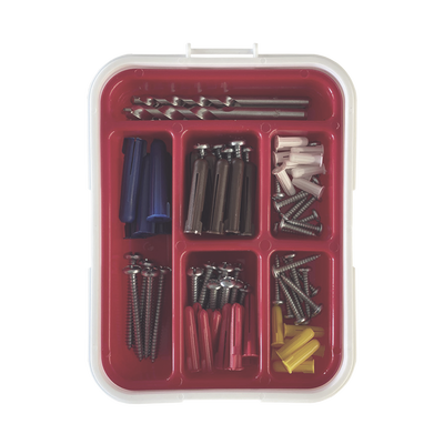 THORSMAN - Kit para Sistemas de Fijación en Concreto, Taquetes con doble expansión y guía incluida para fácil instalación (104 piezas)