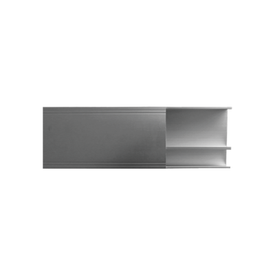 THORSMAN - Canaleta de aluminio línea R40 color blanco, 117 x 27.3mm, tramo de 3 metros