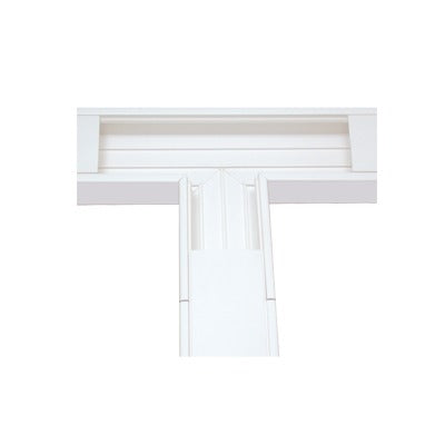 THORSMAN - Sección en "T" color Blanco de PVC auto extinguible, para canaleta TEK-100 (5576-13100)