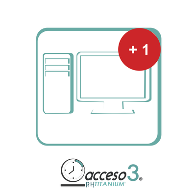 ACCESSPRO - [BAJO PEDIDO] Expansión (Activacion adicional) para Software de Tiempo & Asistencia compatible con SISTEMAS DE NOMINA / Acceso3 - TITANIUM