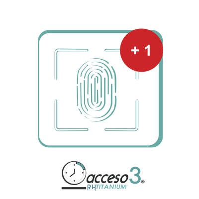 ACCESSPRO - [BAJO PEDIDO] Expansión (Checador adicional) para Software de Tiempo & Asistencia compatible con SISTEMAS DE NOMINA / Acceso3 - TITANIUM