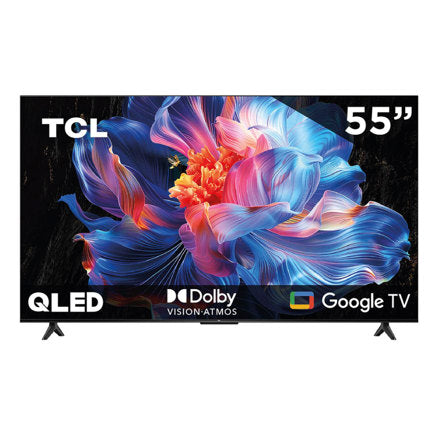 TCL - Televisor TCL 55" 4K UHD Google TV Dolby Vision Atmos Compatible con Alexa Google Home TCL Home App