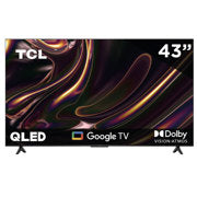 TCL - Televisor TCL 43" Q5K 4K UHD Direct Led WiFi 2.4 GHz+Bluetooth v5.2 Dolby Atmos Google TV Multi Compatibilidad