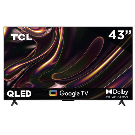 TCL - Televisor TCL 43" Q5K 4K UHD Direct Led WiFi 2.4 GHz+Bluetooth v5.2 Dolby Atmos Google TV Multi Compatibilidad