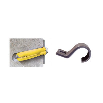 THORSMAN - Kit de 12 grapas, 12 taquetes y 12 tornillos para sujetar conductores redondos o tubo en muro (2103-07240)
