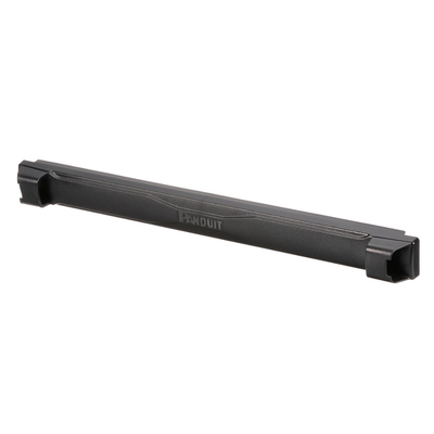 PANDUIT - Tapa Ciega Estándar de 19in, Compatible con Racks con Rieles de Orificio Cuadrado, Instalación sin Herramienta, Plano, 1 UR, Color Negro