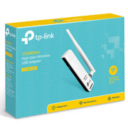 TP-LINK - Adaptador TP-Link Wi-Fi USB TL-WN722N N150 150Mbps 2.4GHz Antena Desmontable 4dBi