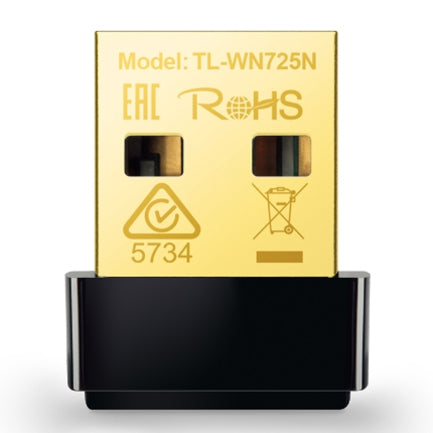 TP-LINK - Adaptador Wi-Fi USB TP-Link TL-WN725N Nano N150 150Mbps 2.4GHz USB 2.0