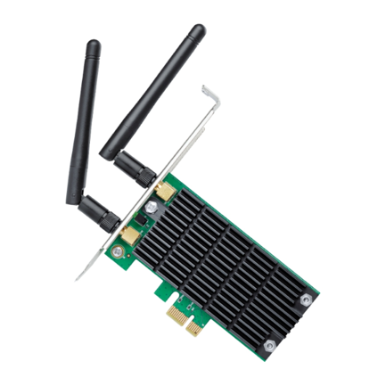 TP-LINK - Adaptador TP-Link Dual Band Wi-Fi PCI Express y High Gain External Antennas