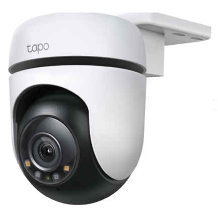 TP-LINK - Security Camera Tapo by TP-Link Outdoor Pan/Tilt Security Wi-Fi Camera 2K (2304x1296)2 4 GHz Horizontal 360degrees