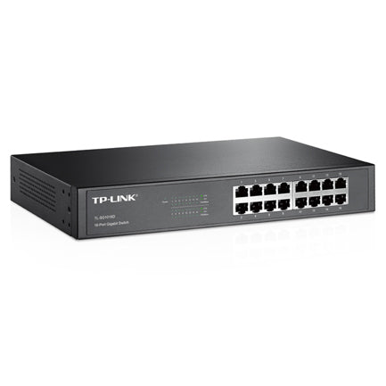 TP-LINK - SWITCH DE ESCRITORIO TP-LINK CON BASE DE SOPORTE DE 16 PUERT
