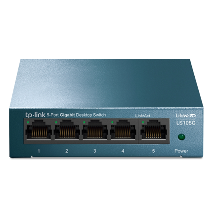 TP-LINK - Switch TP-Link LiteWave 5-Port Gigabit Desktop Switch 5× Gigabit RJ45 Port Desktop Steel Case Plug and Play