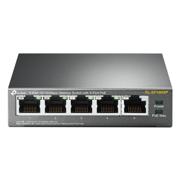 TP-LINK - Switch TP-Link 5-Port 10/100 Mbps Desktop 4-Port PoE 4× 10/100 Mbps PoE Ports 1× 10/100 Mbps Non-PoE Port