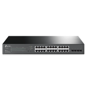 TP-LINK - Switch Omada by TP-Link 28-Port PoE Gigabit Smart Switch with 4 SFP Slots 24× Gigabit PoE Ports 4× Gigabit SFP Slo