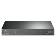 TP-LINK - Switch Omada by TP-Link 8-Port Gigabit Smart PoE Switch with 2 SFP Slots 8× Gigabit PoE Ports 2× Gigabit SFP Slots