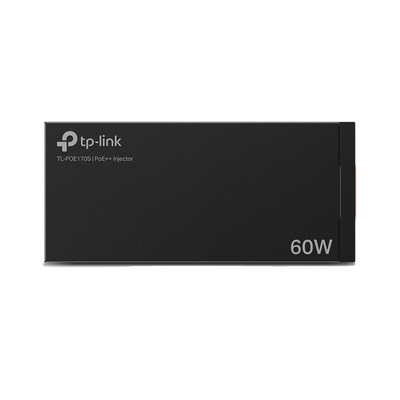 TP-LINK - Inyector PoE++ (60W) / Gigabit 802.3 af/at/bt / 2 puerto 10/100/1000 Mbps / Plug and Play / Fuente alimientación Integrada