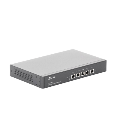 TP-LINK - Router Balanceador de Carga Multi-Wan, 1 puerto LAN 10/100 Mbps, 1 puerto WAN 10/100 Mbps, 3 puertos Auto configurables LAN/WAN, Sesiones Concurrentes 30,000 para Negocios Pequeños y Medianos