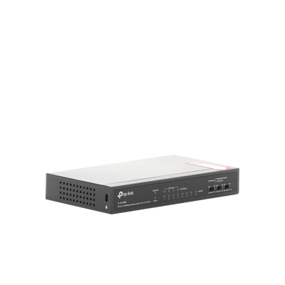 TP-LINK - Switch PoE+ No Administrable / De Escritorio 8 puertos 10/100 Mbps / 4 puertos PoE af/at Inteligente / Presupuesto 66 W / Hasta 250 metros