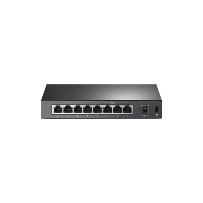TP-LINK - Switch PoE+ No Administrable / De Escritorio 8 puertos 10/100 Mbps / 4 puertos PoE af/at Inteligente / Presupuesto 66 W / Hasta 250 metros