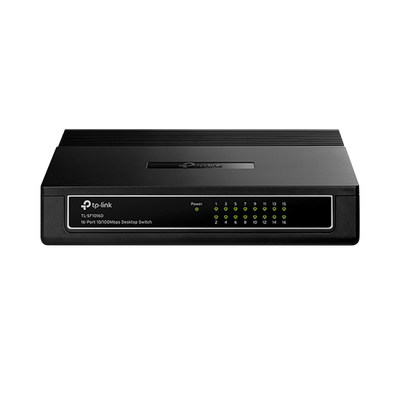 TP-LINK - Switch no administrable de 16 puertos 10/100 Mbps para escritorio