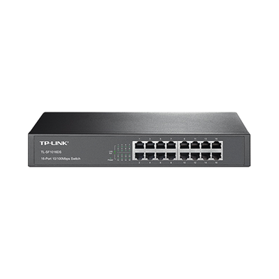 TP-LINK - Switch no administrable de 16 puertos 10/100 Mbps de escritorio y para montaje en rack
