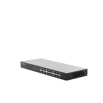 TP-LINK - Switch no administrable de 24 puertos 10/100 Mbps para montaje en rack
