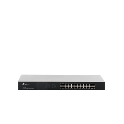 TP-LINK - Switch no administrable de 24 puertos 10/100 Mbps para montaje en rack