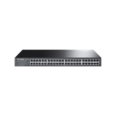 TP-LINK - Switch no administrable de 48 puertos 10/100 Mbps para montaje en rack