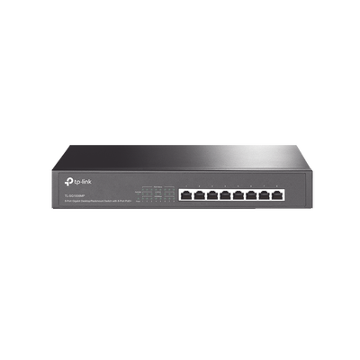 TP-LINK - Switch Gigabit PoE+ no administrable de 8 puertos 10/100/1000 Mbps, para escritorio