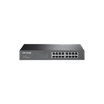 TP-LINK - Switch Gigabit no administrable de 16 puertos 10/100/1000 Mbps para escritorio/rack