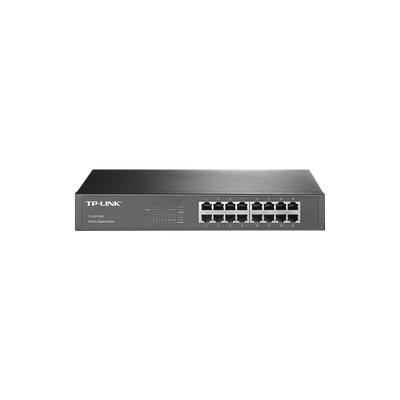 TP-LINK - Switch Gigabit no administrable de 16 puertos 10/100/1000 Mbps para escritorio/rack