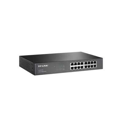 TP-LINK - Switch Gigabit no administrable de 16 puertos 10/100/1000 Mbps para escritorio/rack