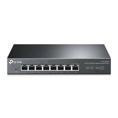 TP-LINK - Switch Gigabit no administrable de 8 puertos 100 Mbps/ 1 Gbps/ 2.5 Gbps ideal para WiFi 6