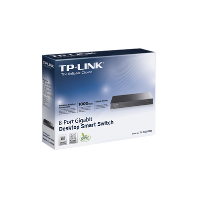 TP-LINK - Smart Jetstream Switch administrable 8 puertos 10/100/1000 Mbps
