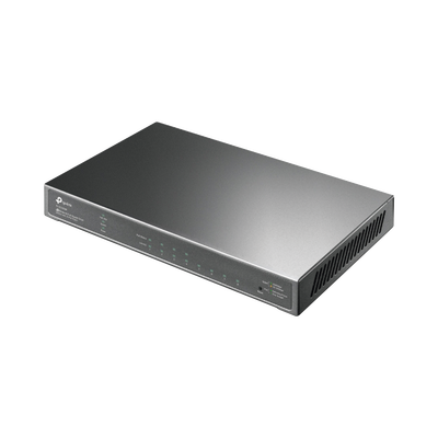 TP-LINK - Switch PoE JetStream SDN Administrable 8 puertos 10/100/1000 Mbps, 4 puertos PoE, 62W, administración centralizada OMADA SDN