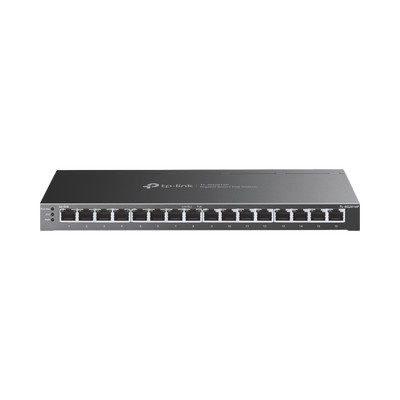 TP-LINK - Switch Omada SDN Administrable 16 puertos 10/100/1000 Mbps / 8 Puertos PoE Inteligente af/at / Administración centralizada OMADA SDN / Presupuesto PoE 120W