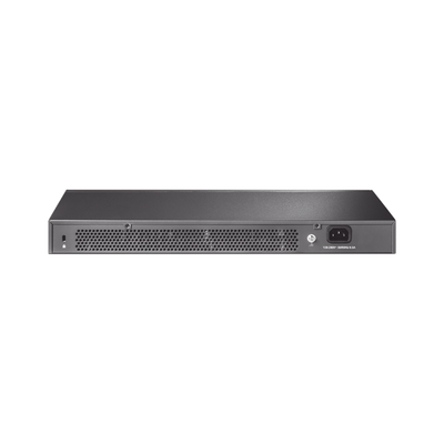 TP-LINK - Switch Omada SDN Administrable / 24 puertos Gigabit y 4 puertos SFP+ / Funciones sFlow, QinQ y QoS / Administración centralizada OMADA