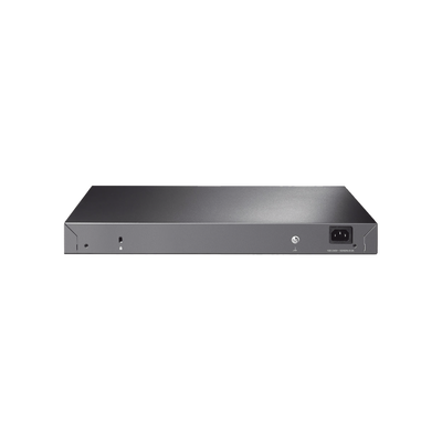 TP-LINK - Switch L2+ Omada PoE+ / 48 Puertos PoE+ 10/100/1000 Mbps / 4 Puertos SFP+ 10G / 2 Puertos Consola (RJ45 y microUSB) / Administración Centralizada Omada o Stand-Alone / Multicast IGMP / Calidad de Servicio / Presupuesto PoE 500W / Montaje en Rack