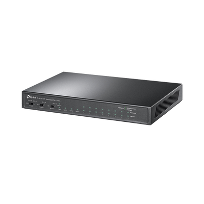 TP-LINK - Switch PoE+ No Administrable De Escritorio 11 Puertos / 8 puertos 10/100 Mbps PoE af/at Inteligiente / Presupuesto 124 W / Hasta 250 metros