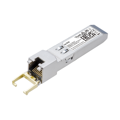TP-LINK - Transceptor mini-GBIC SFP RJ45 / Admite 1000BASE-T / Hasta 100 metros / Conector RJ45 (1G)