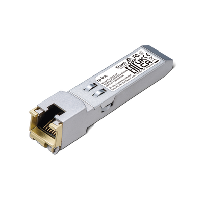 TP-LINK - Transceptor mini-GBIC SFP+ RJ45 / Admite 10GBASE-T, 5GBASE-T, 2.5GBASE-T, 1000BASE-T y 100BASE-TX /  Distancia Hasta 30 metros / Conector RJ45 (10G)