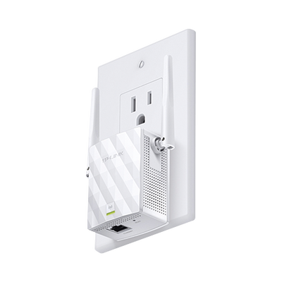 TP-LINK - Repetidor / Extensor de Cobertura WiFi N, 300 Mbps, 2.4 GHz , con 1 puerto 10/100 Mbps y 2 antenas externas