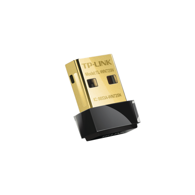 TP-LINK - Adaptador USB  Nano inalámbrico N 150 Mbps 2.4 GHz con 1 antena interna