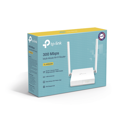 TP-LINK - Router Inalámbrico WISP, 2.4 GHz, 300 Mbps, 2 antenas externas omnidireccional 5 dBi, 2 Puertos LAN 10/100 Mbps, 1 Puerto WAN 10/100 Mbps