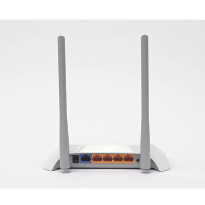 TP-LINK - Router Inalámbrico WISP, 2.4 GHz, 300 Mbps, 2 antenas externas omnidireccional 5 dBi, 4 Puertos LAN 10/100 Mbps, 1 Puerto WAN 10/100 Mbps, control de ancho de banda