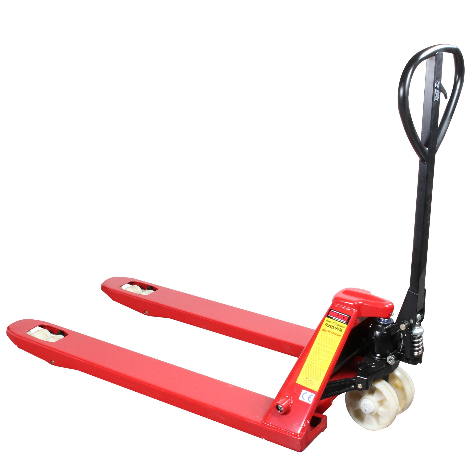 Patín hidráulico transpaleta con ruedas de nylon sistema tándem (3 ton)