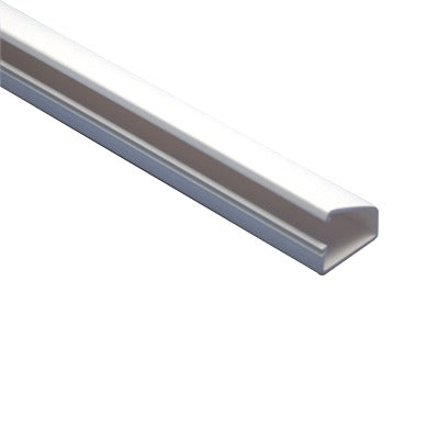 THORSMAN - Canaleta blanca tipo bisagra de PVC auto extinguible, con cinta adhesiva, paquete con 4 piezas de 20x10x1100mm (5101-01272)