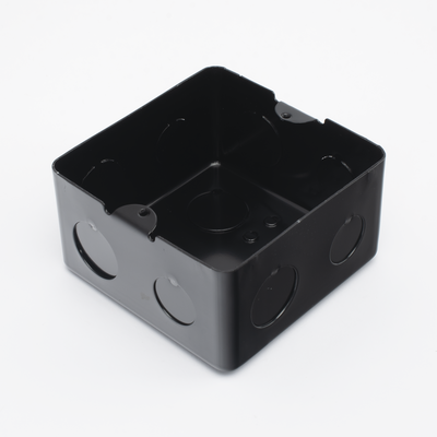 THORSMAN - Caja de Registro de Acero Galvanizado, 10x10 cm (3.94x3.94 Pulgadas), Color Negro (11000-00000)