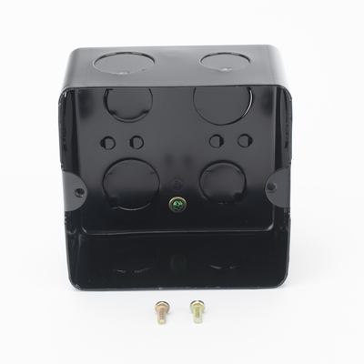 THORSMAN - Caja de Registro de Acero Galvanizado, 10x10 cm (3.94x3.94 Pulgadas), Color Negro (11000-00000)