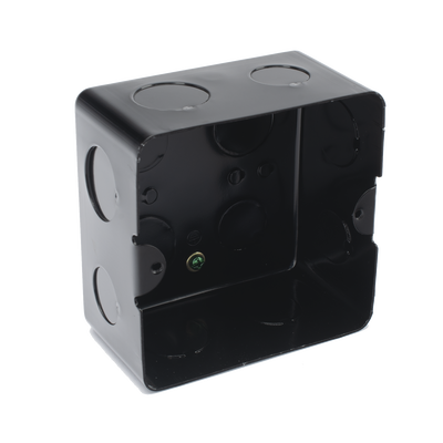 THORSMAN - Caja de Registro de Acero Galvanizado, 10x10 cm (3.94x3.94 Pulgadas), Color Negro (11000-00000)